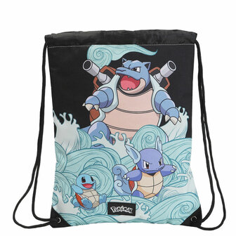 Pokemon Squirtle Evolution gym bag 34x42cm