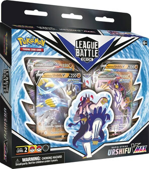 Pokemon League Battle Deck box - Vmax Urshifu Rapid strike - blauw