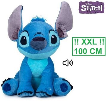 Lilo en Stitch knuffel XXXL 100 cm met geluid