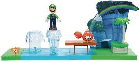 Super Mario Sparkling Waters Luigi Playset speelset