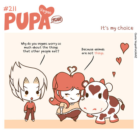 Pupa Vegan RED - I love animals - hardcover
