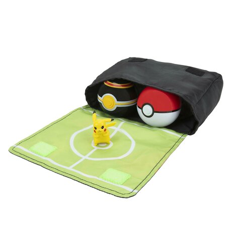 Pokemon Clip n Go Poke Ball, Luxury Ball, And Pikachu #2, Belt, Bag