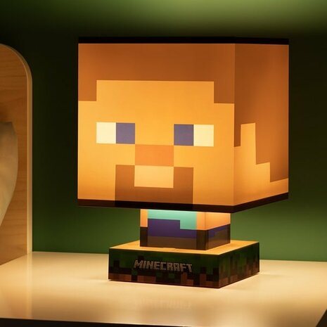 Minecraft Steve icon lamp 26 cm