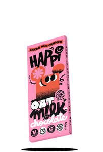 Happi Oat milk chocoladereep - Cacao crunch nibs - 40g