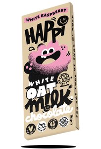 Happi Oat milk chocoladereep - White rasperry - 40g