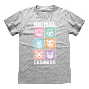 Animal Crossing T-Shirt Pastel Square